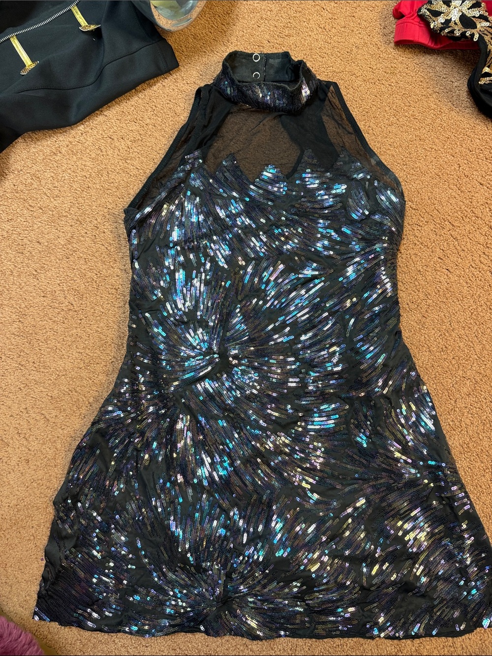Wish Black Iridescent Sequin Mini Dress
Young adult/ kids dance costume